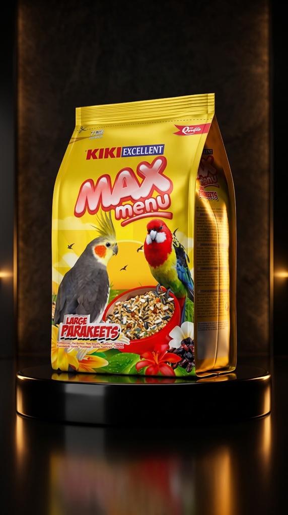 غذاء الباراكيت وطيور الحب "كيكي ماكس منيو" (MAX MENU PARAKEETS AND LOVE BIRDS)
